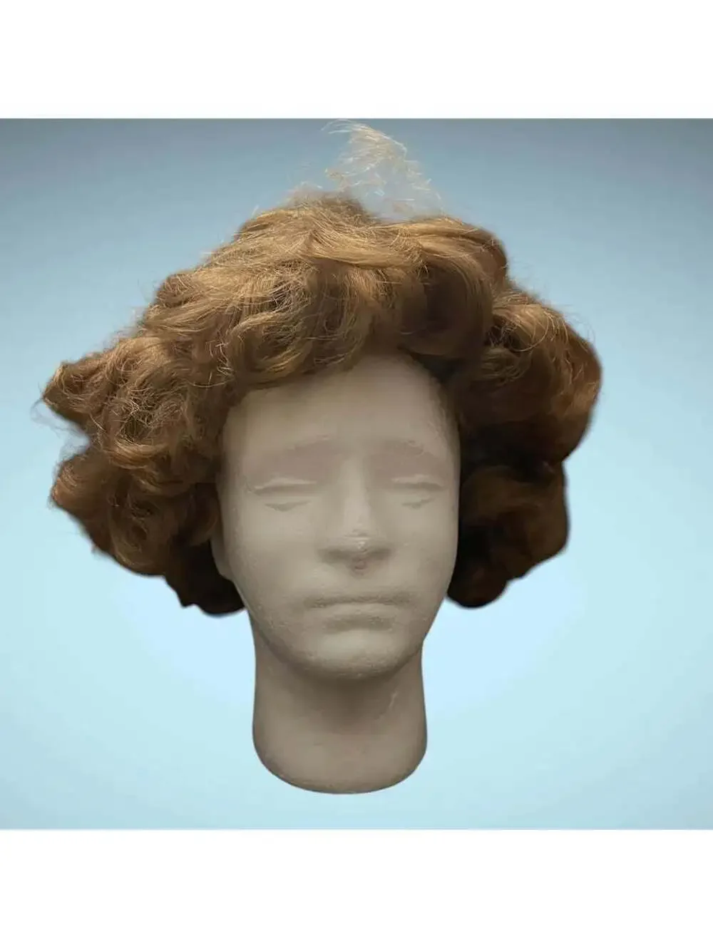 Curly Light Brown Wig